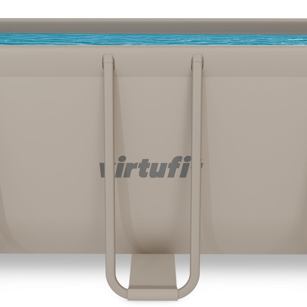 VirtuFit Rechthoekig Zwembad 400 x 200 x 122 cm - Beige - Compleet Pakket