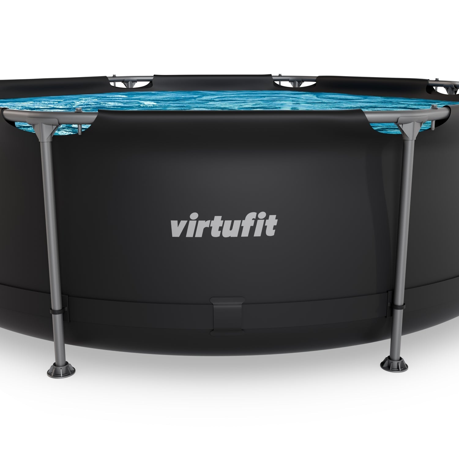 VirtuFit Zwembad Rond Ø244 x 76 cm - Beige - Compleet Pakket