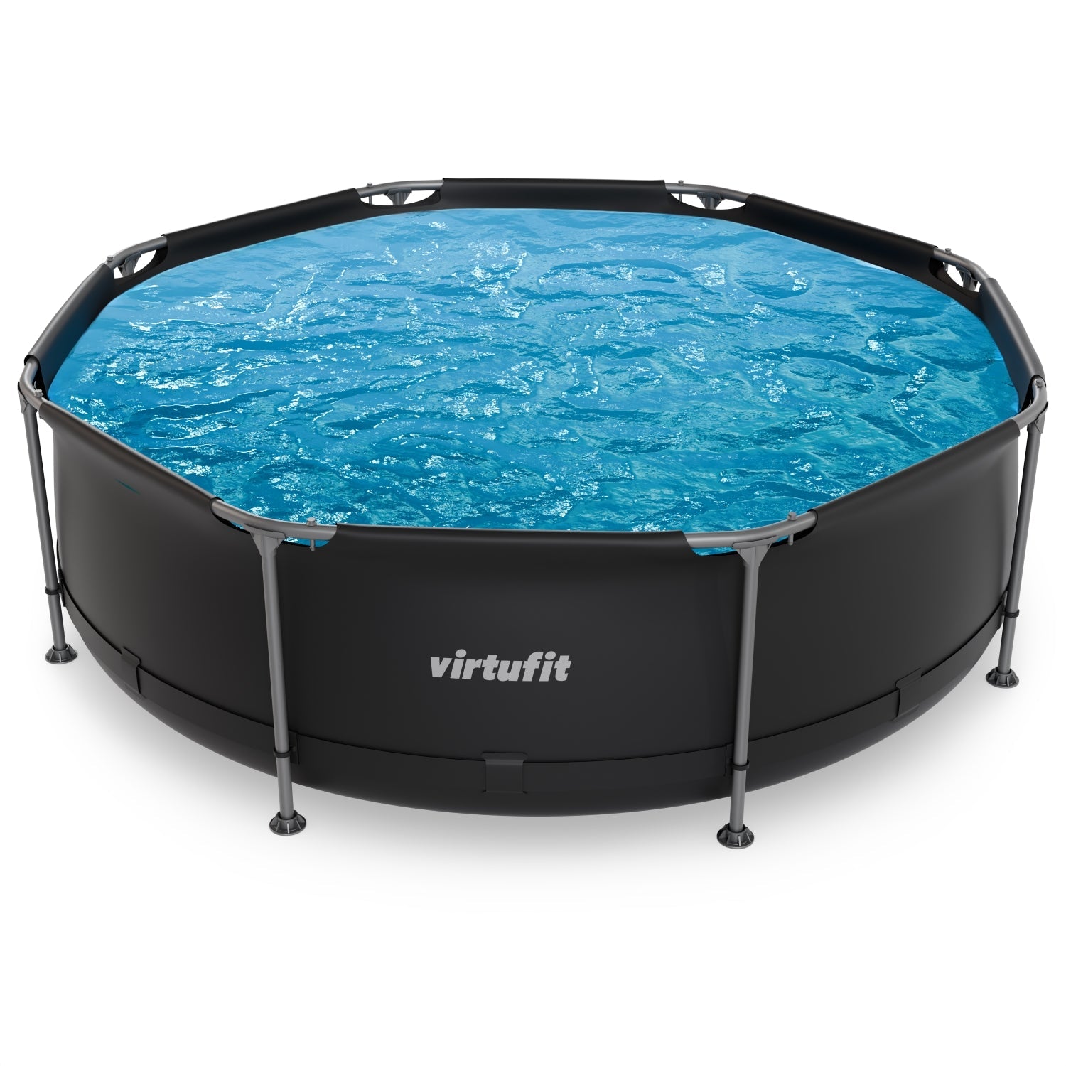 VirtuFit Zwembad Rond Ø244 x 76 cm - Beige - Compleet Pakket