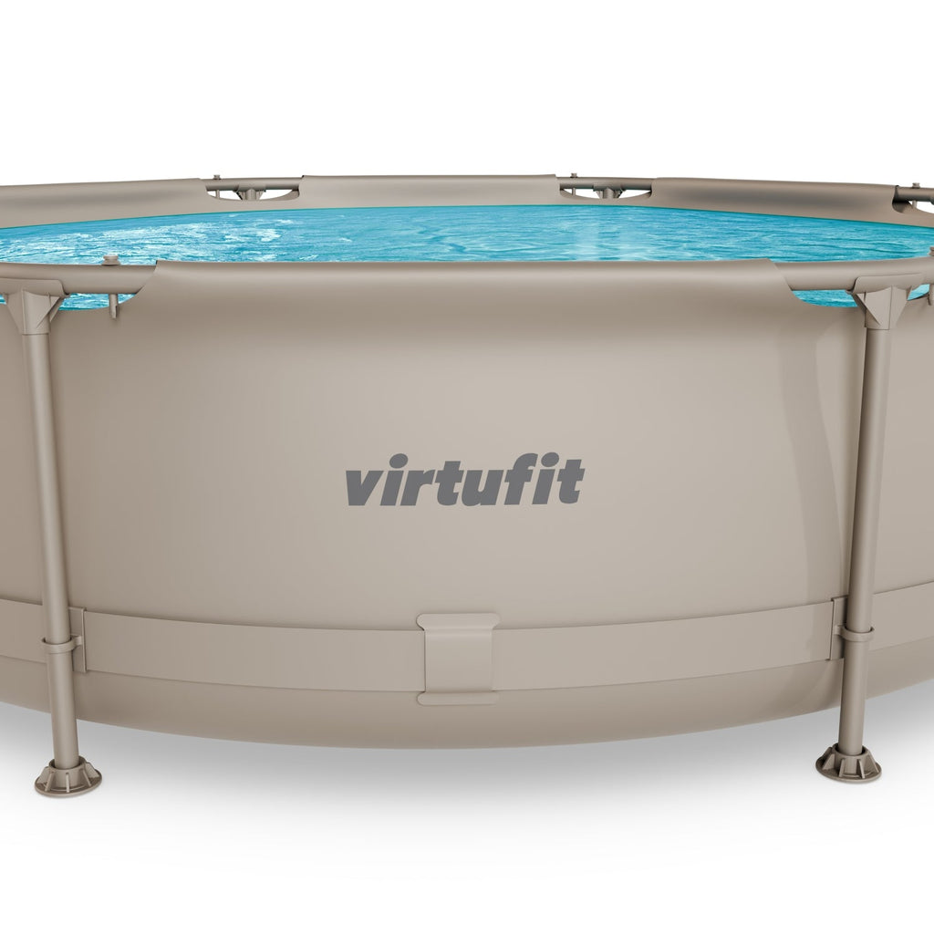 VirtuFit Zwembad Rond Ø366 x 100 cm - Beige - Compleet Pakket