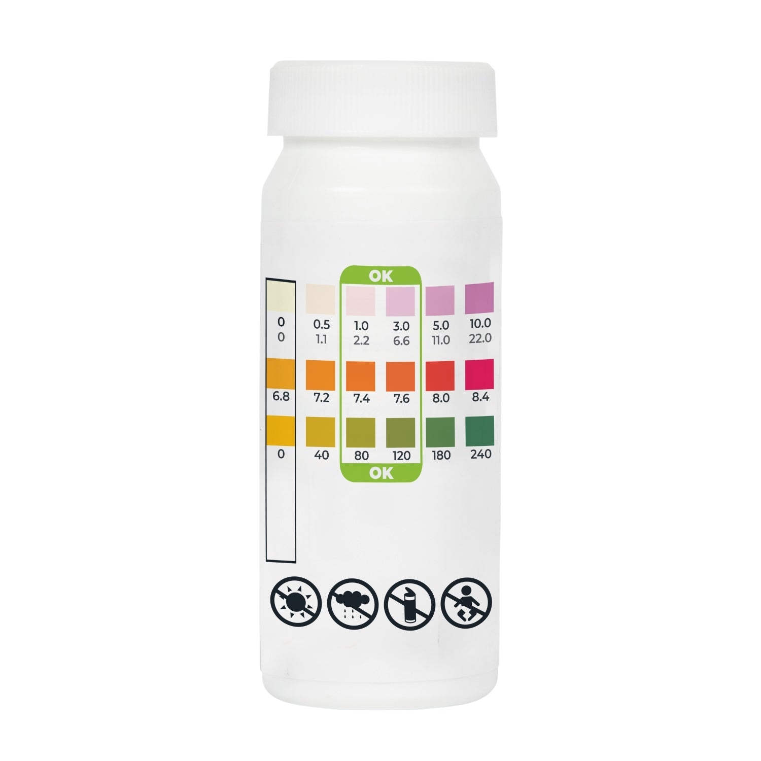 VirtuFit Zwembad Teststrips - 48 Stuks