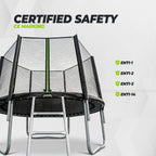 Trampoline VirtuFit avec filet de sécurité - Noir - 251 cm