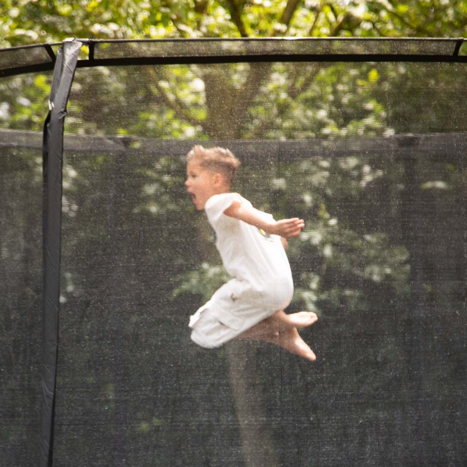 VirtuFit Premium Trampoline met Veiligheidsnet - Zwart - 366 cm