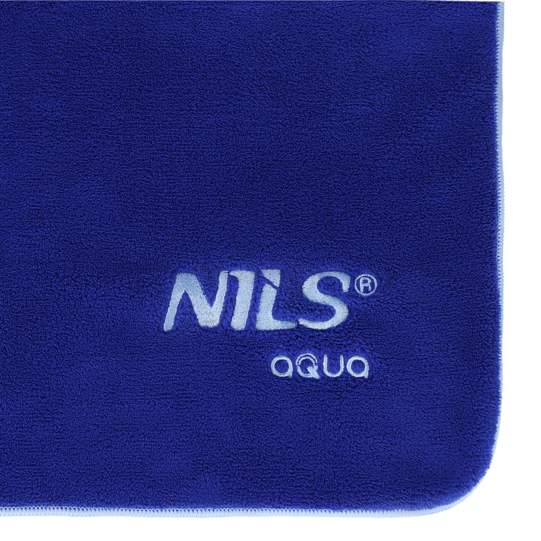 NILS Aqua Microvezel Badstof Handdoek - Donkerblauw - 160 x 80 cm