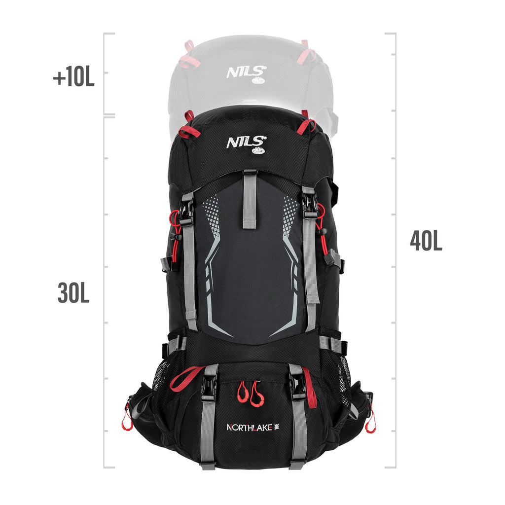 NILS Camp Northlake Rugzak - Zwart - 30L + 10L