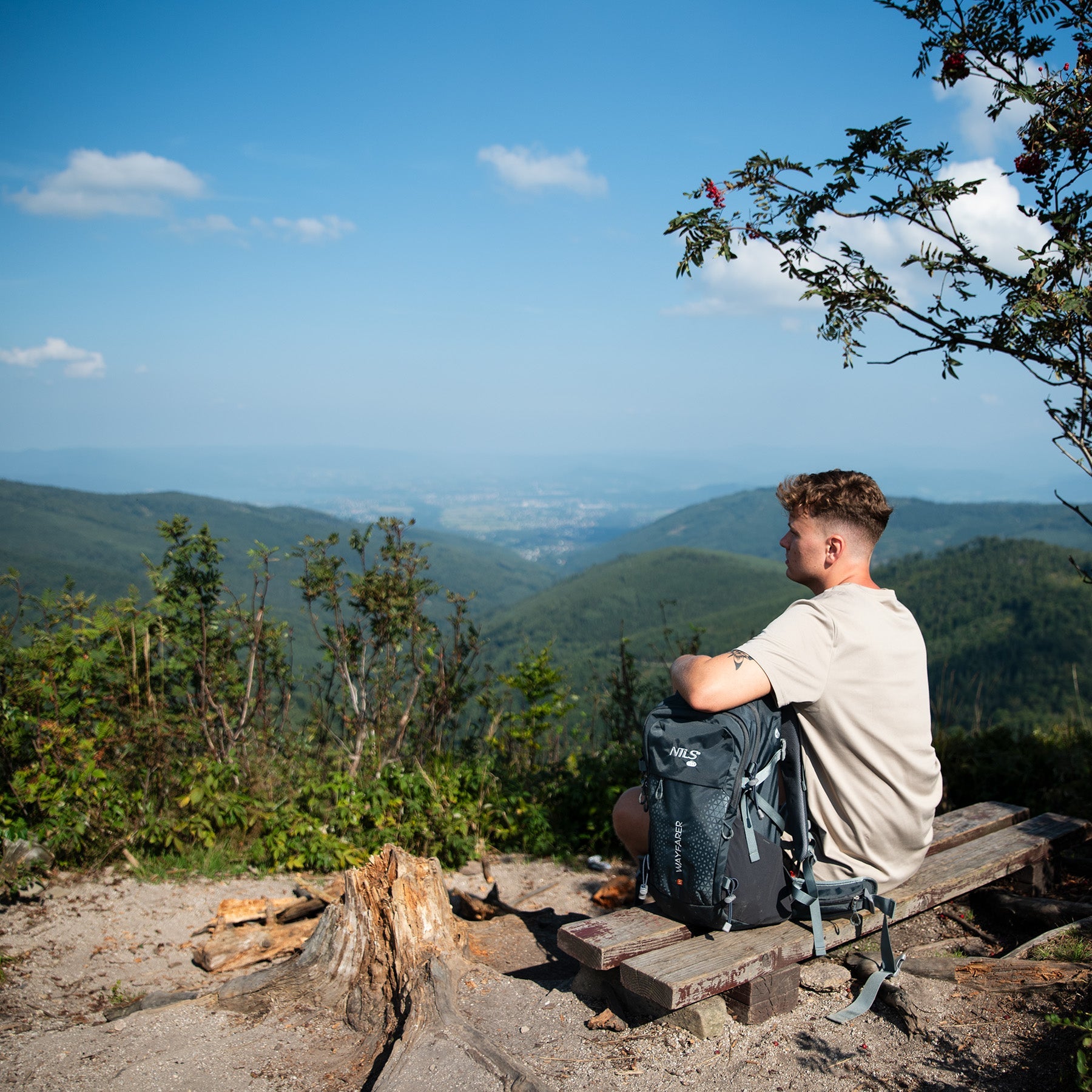 NILS Camp Wayfarer Rugzak - Grijs - 35L