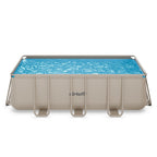 VirtuFit Rechthoekig Zwembad 400 x 200 x 122 cm - Beige - Inclusief Filterpomp