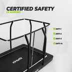 VirtuFit Premium Inground Trampoline avec Filet de Sécurité - Noir - 213 x 305 cm