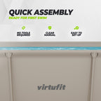 VirtuFit Rechthoekig Zwembad - 260 x 180 x 66 cm - Beige - Compleet Pakket
