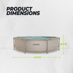 Piscine Ronde VirtuFit Ø305 x 76 cm - Beige - Pack Complet