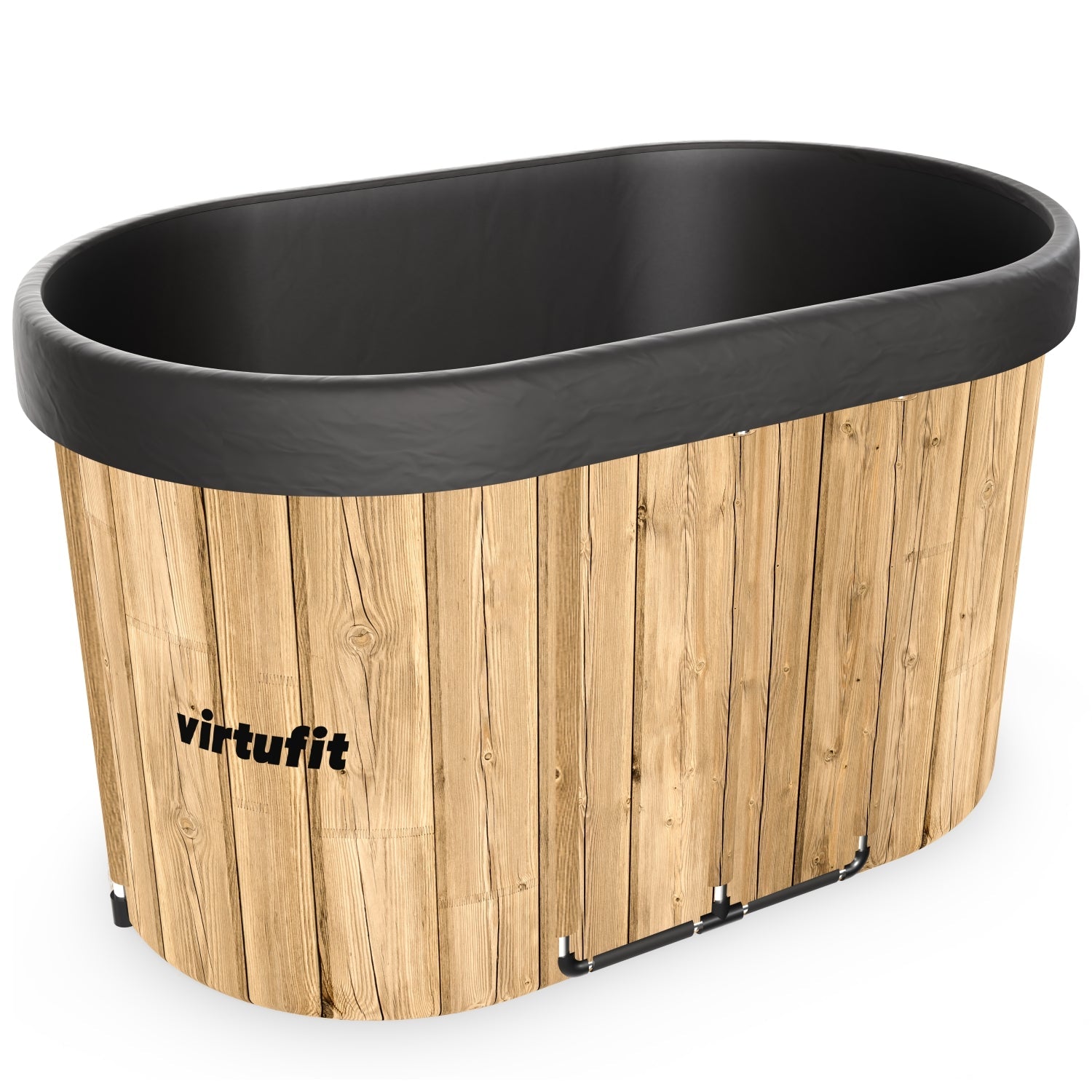 VirtuFit IJsbad Ovaal - Wood Look - 500 Liter - Inclusief accessoires - Tweedekans