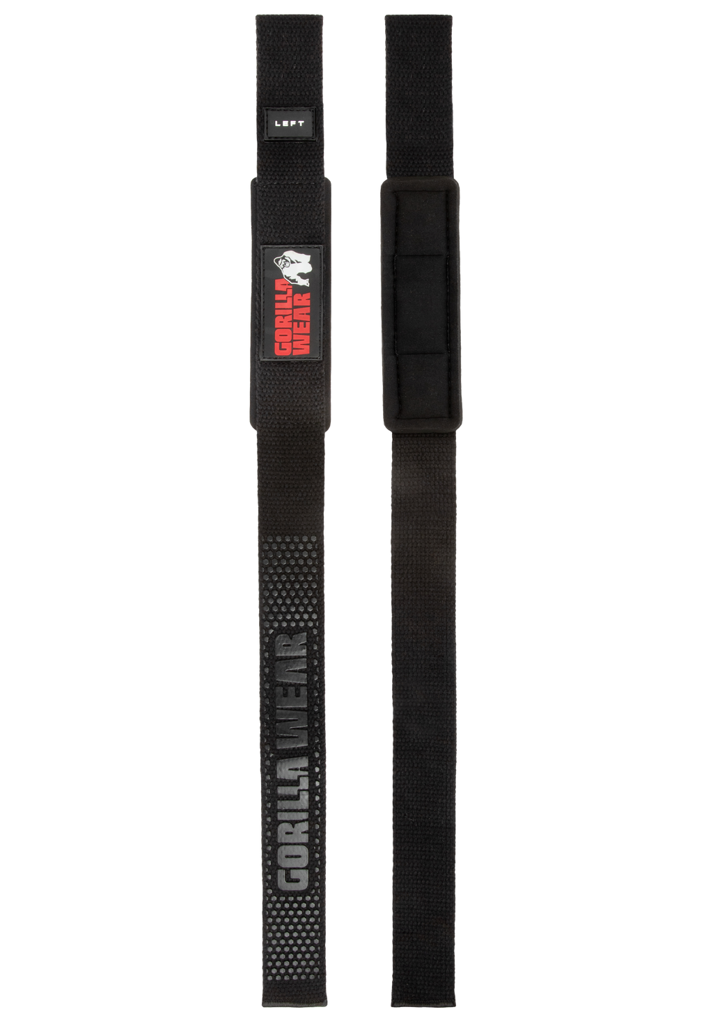Gorilla Wear Sangles de Levage Rembourrées en Silicone - Noir