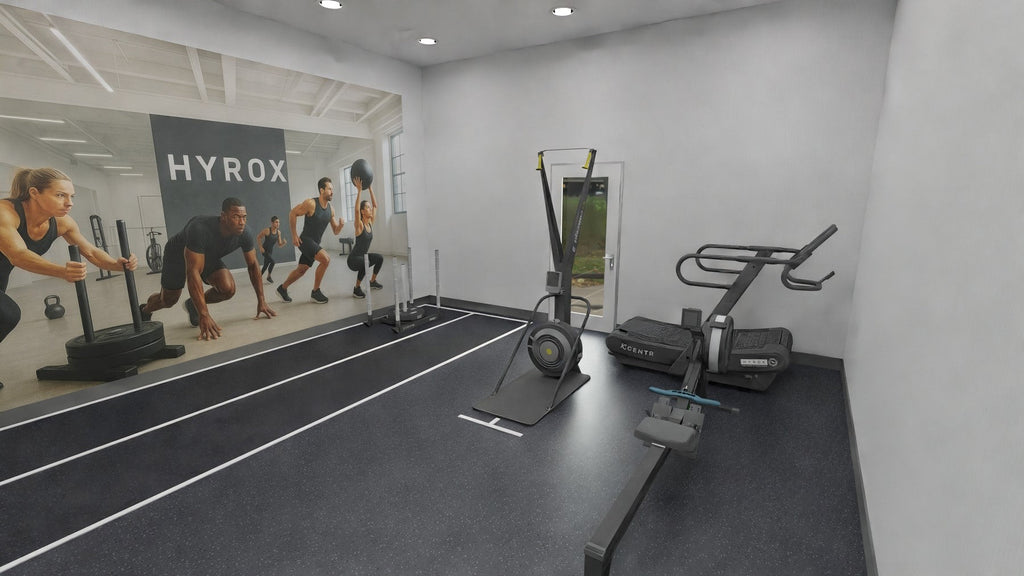 Centr x HYROX Perform Turf - 2 pistes avec zones d'arrivée - sans logo